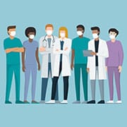 illustration of a group of healthcare workers