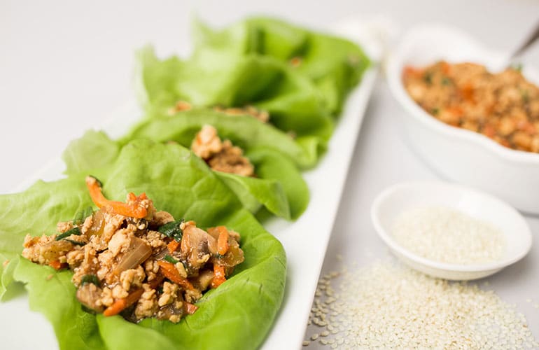 Asian Chicken Lettuce Wraps