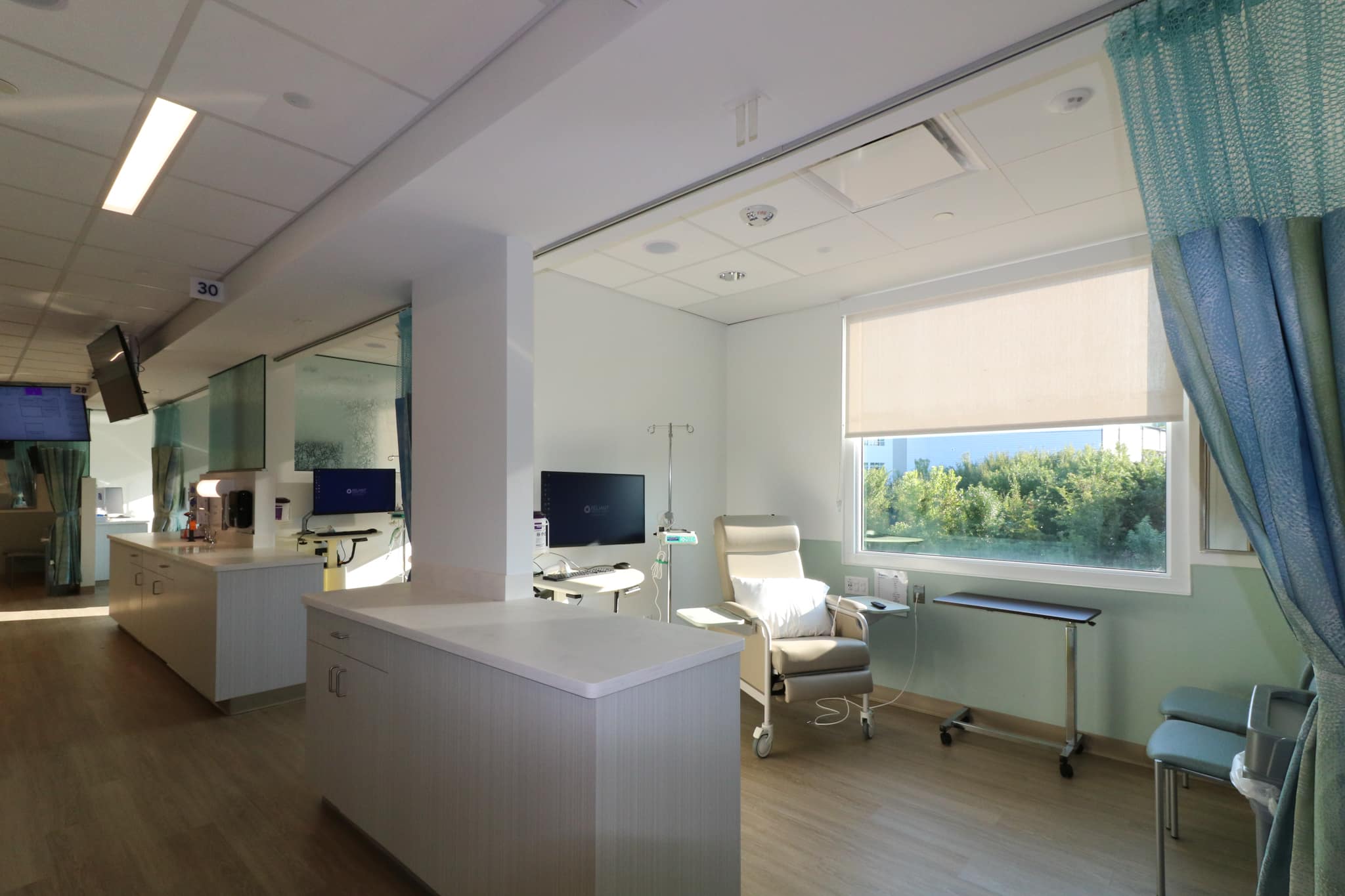 Infusion Center bays with window